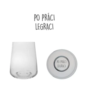 Pohár "Po práci legraci" pieskovanie LUME 500 ml