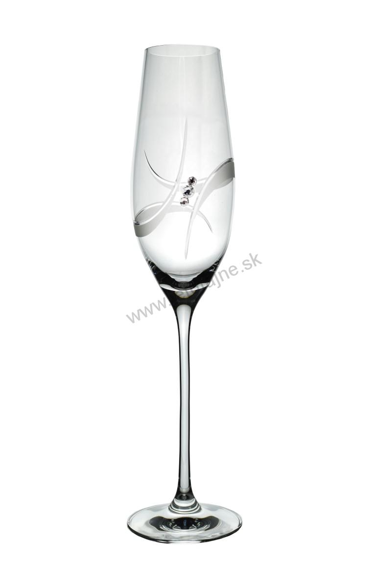 Poháre na sekt GALAXY 210 ml 2 ks + pieskovanie