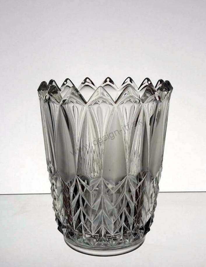 Váza brúsená 15 cm s dierkou