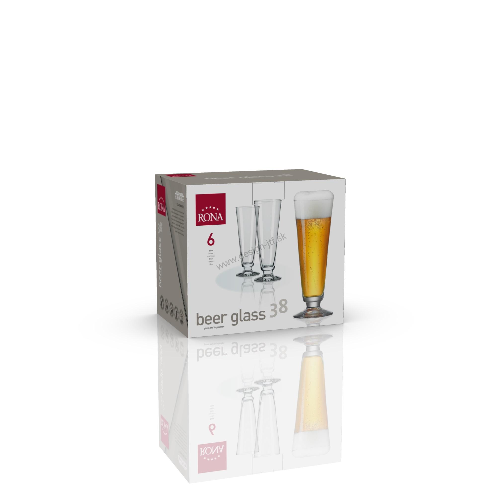 Poháre na pivo Universal 420 ml 6 ks
