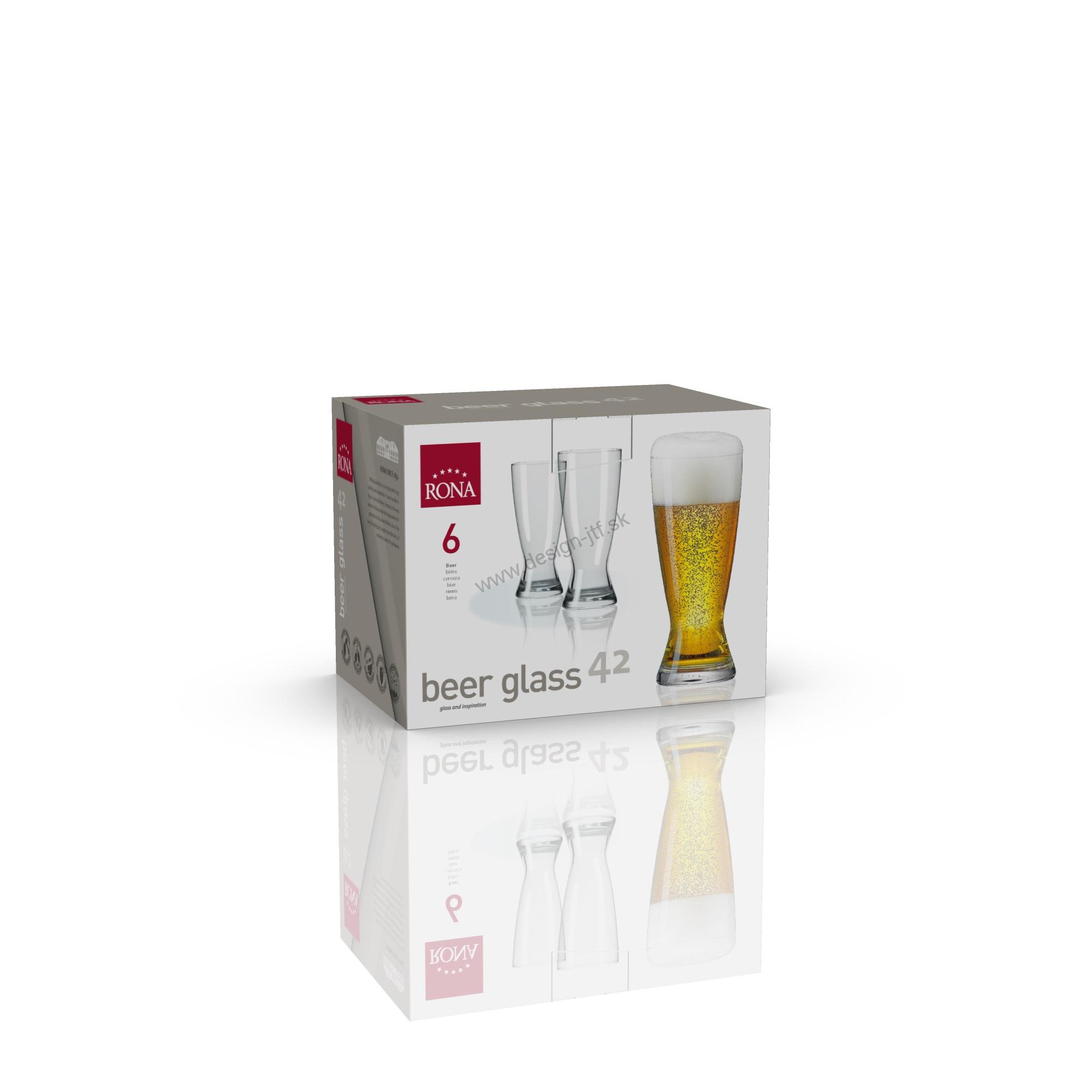 Poháre na pivo Weizen 420 ml 6 ks