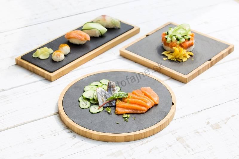 Podnos s bridlicou 22x22x1,7 cm