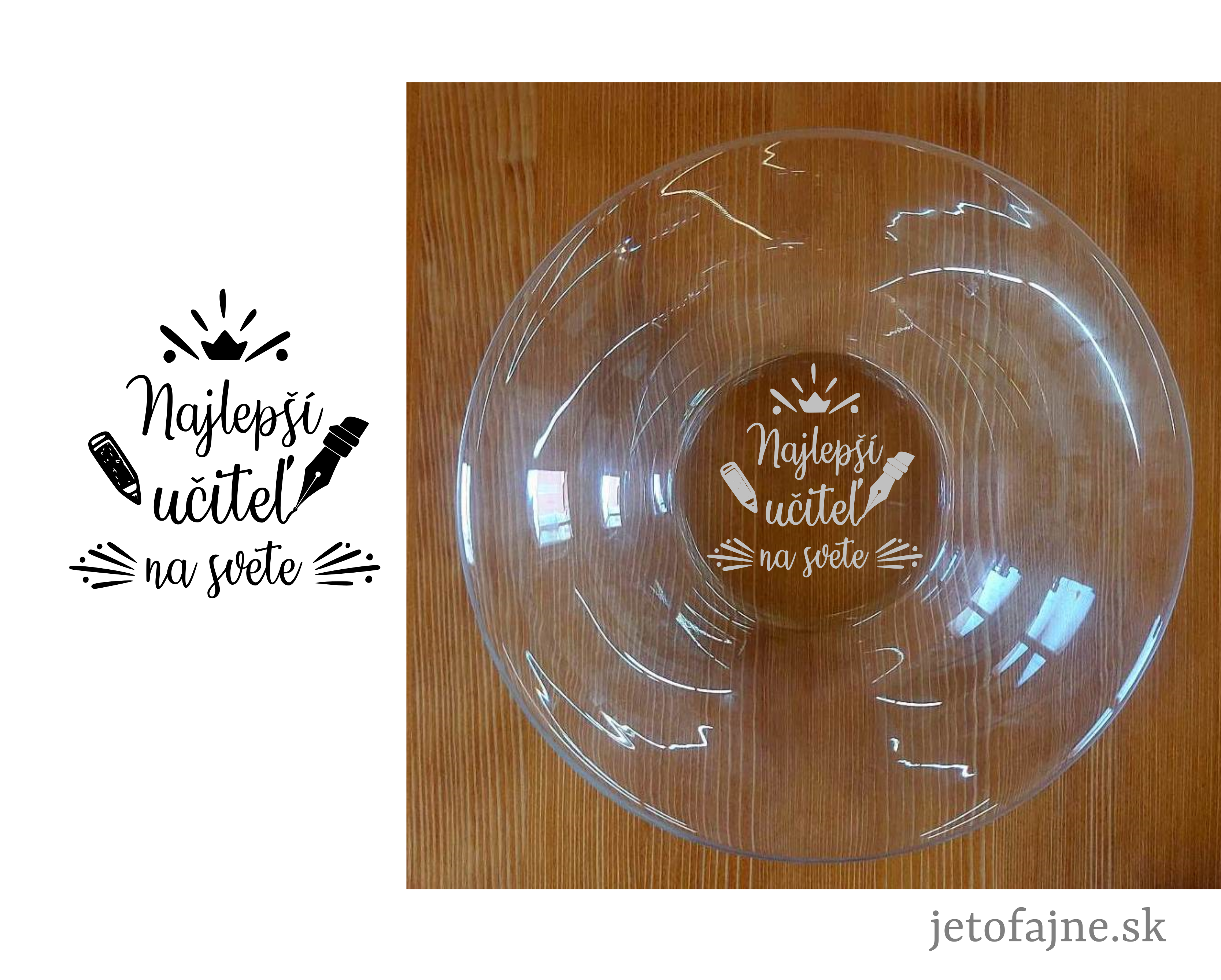 Kónická miska 13,5 cm - NAJLEPŠÍ UČITEĽ NA SVETE