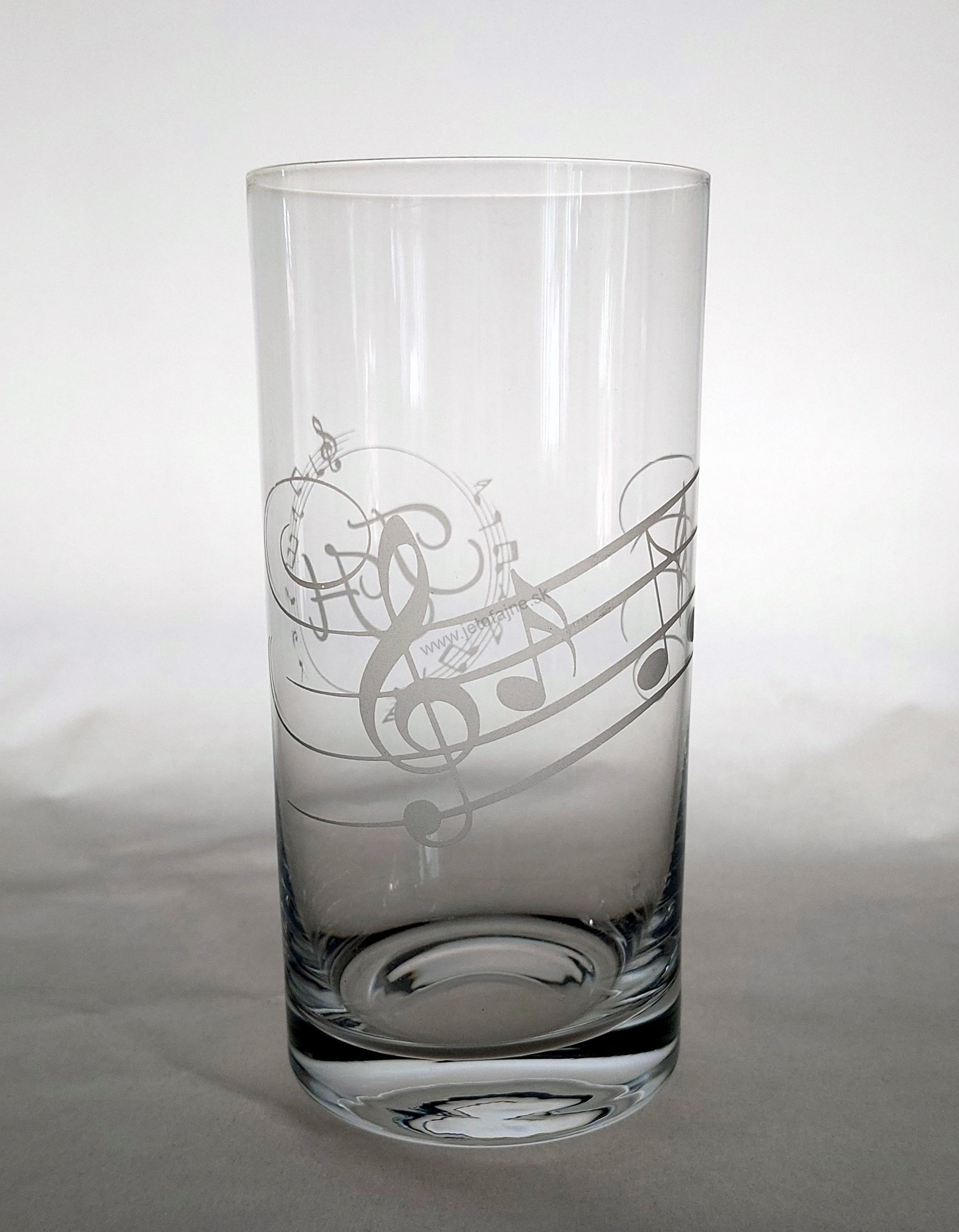 Pohár s monogramom Noty 350 ml