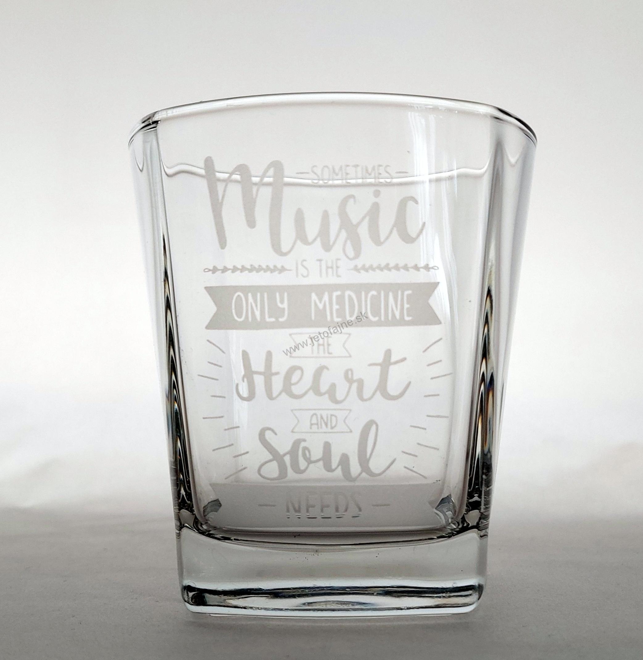 Pohár whisky Music medicine 350 ml