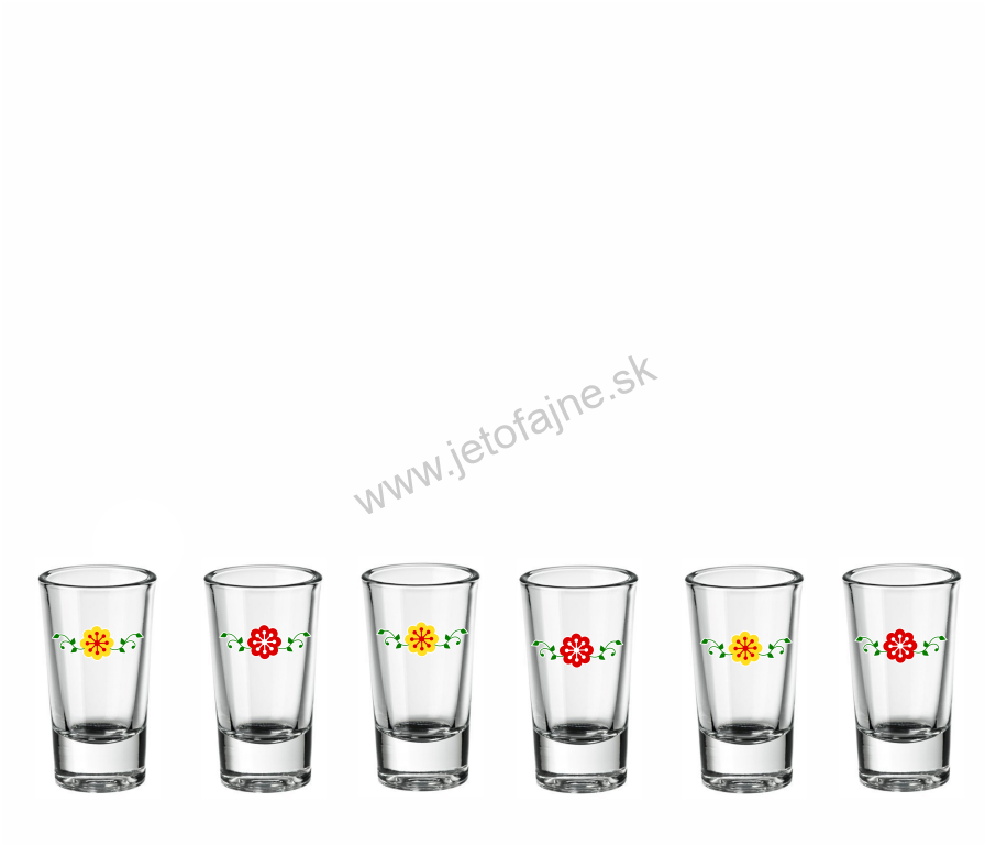 Panák 25 ml PÁLENKA Čaja 6 ks