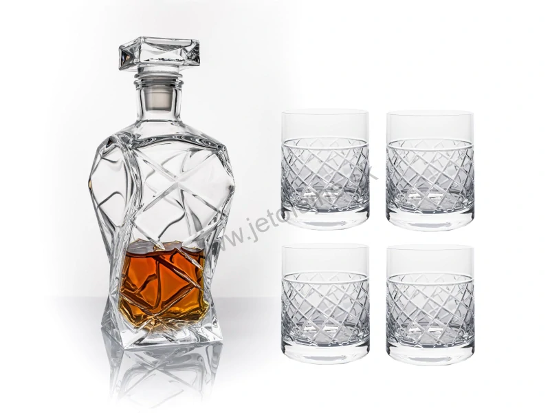 Sada brúsených pohárov PIKA 350 ml (4 ks)