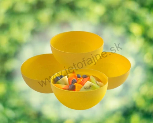 Sada misiek, set 3 ks, žlté, nerozbitné misky, priemer 15 cm, objem 950 ml