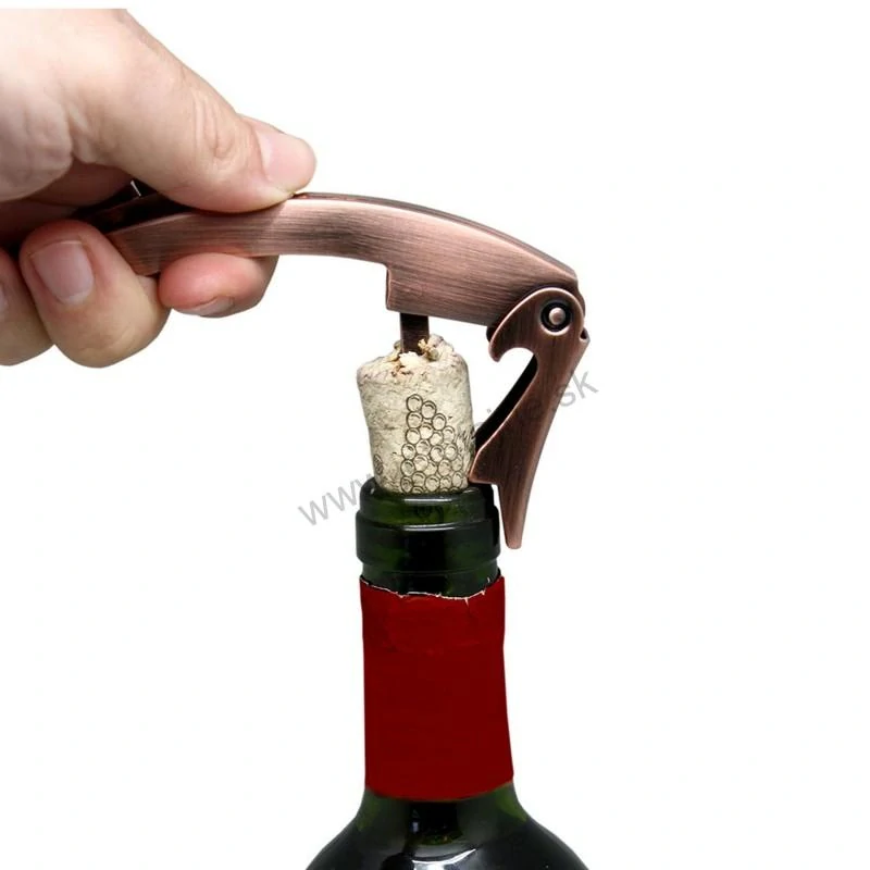 Otvárač na víno čašnícky medený Vintage