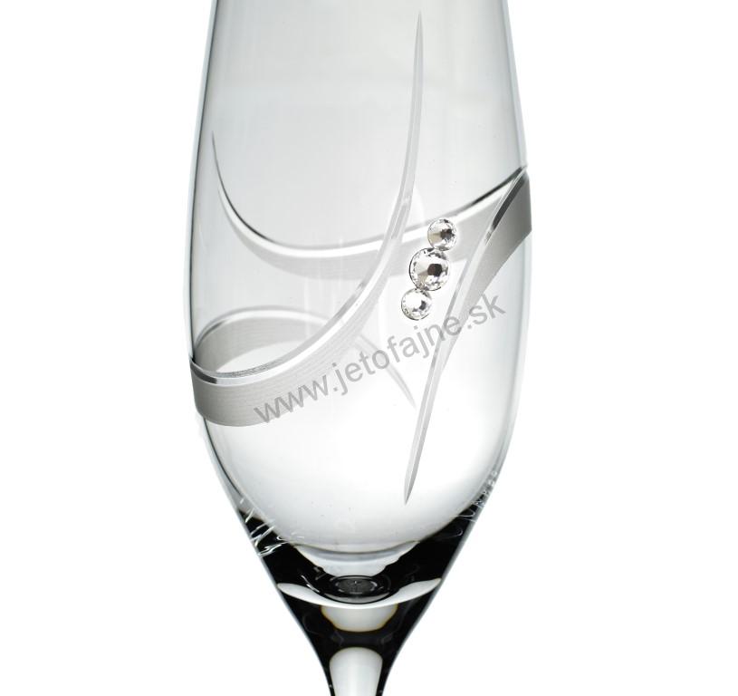 Poháre na sekt GALAXY 210 ml 2 ks + pieskovanie