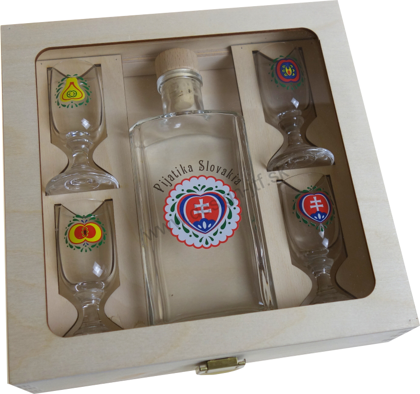 Darčeková kazeta Ploskačka - MIX (0,2 l + 4x 0,02 l)