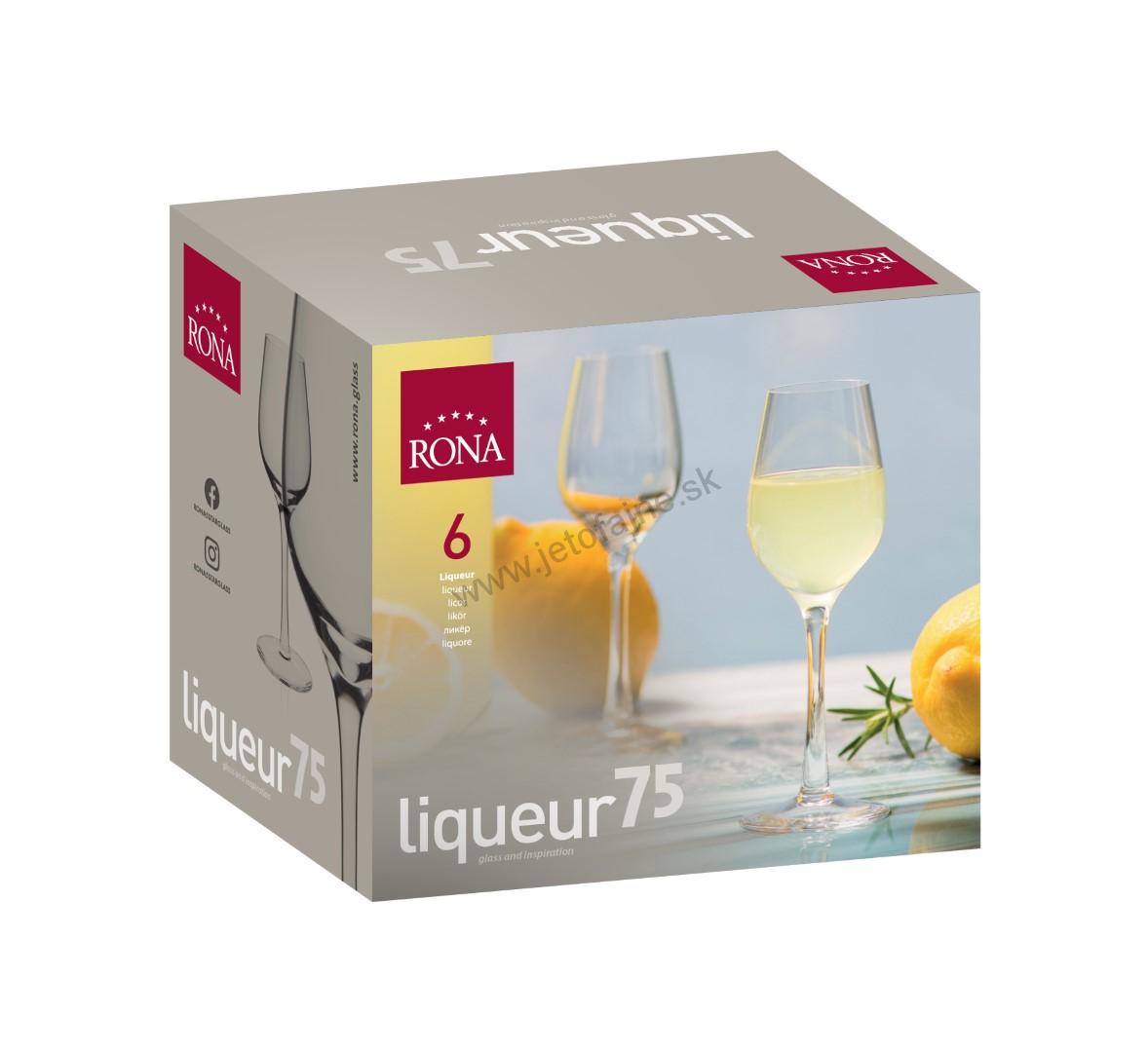 Poháre na destilát 75 ml Universal 6 ks