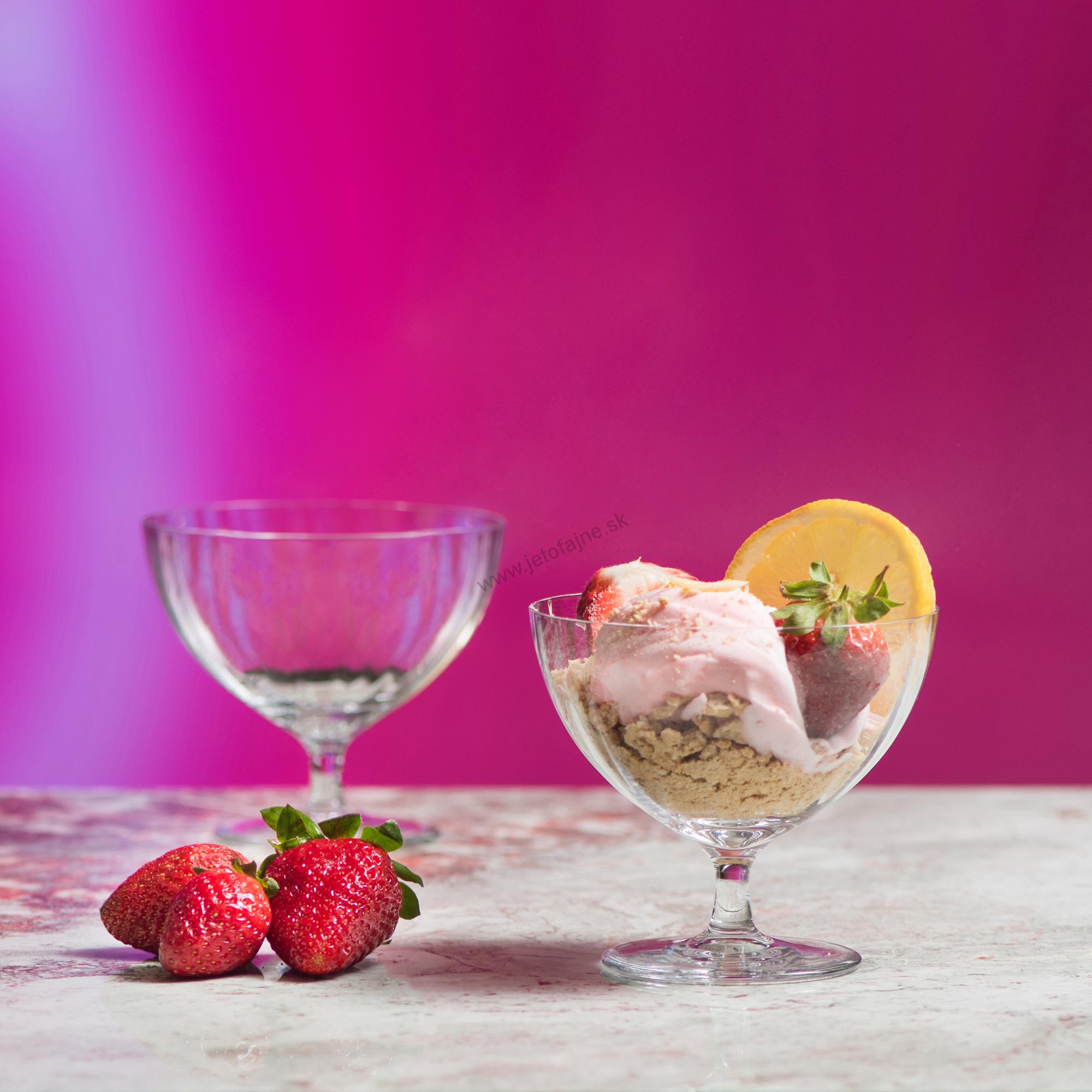 Poháre na dezert a zmrzlinu SUNDAE 420 ml 6 ks