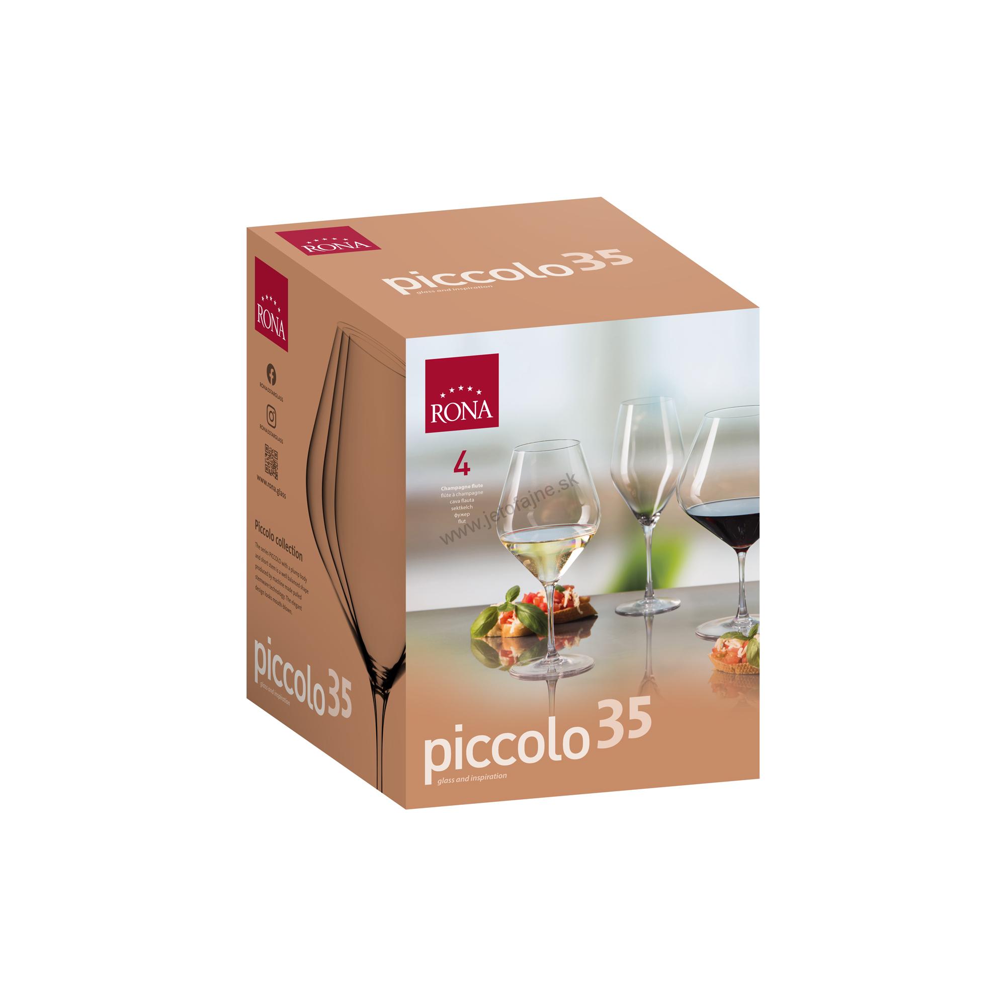 Poháre na víno a sekt 350 ml Piccolo 4 ks