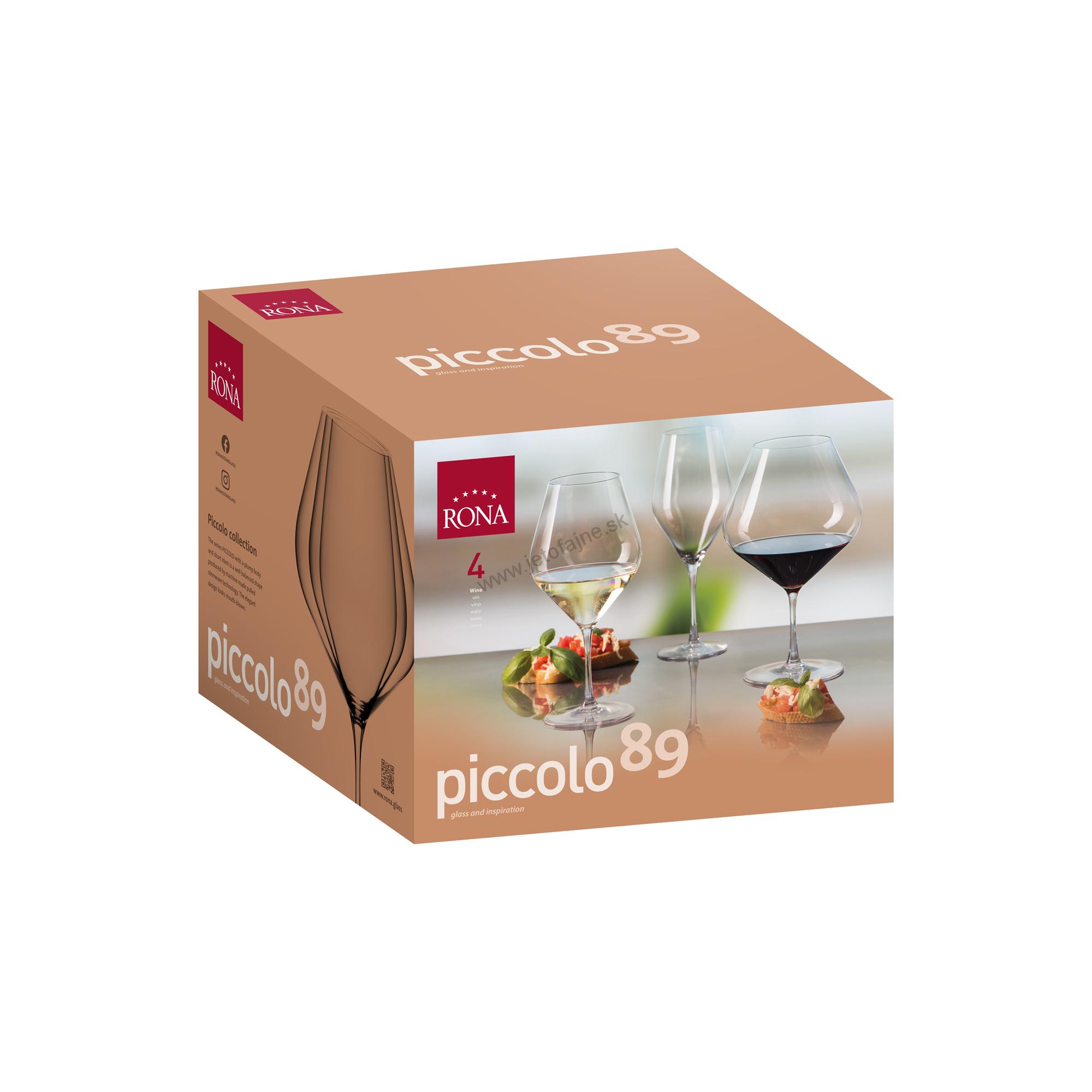 Poháre na víno 890 ml Piccolo 4 ks