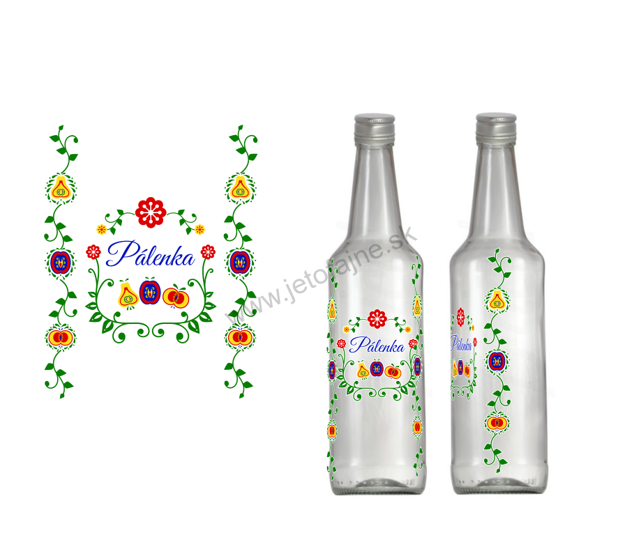 Fľaša 0,50 l PÁLENKA Čaja