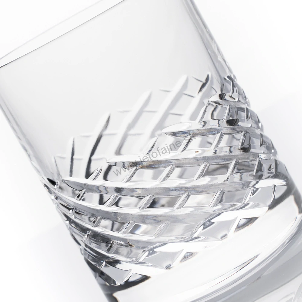 Sada brúsených krištáľových pohárov TOBIS 360 ml (4 ks)