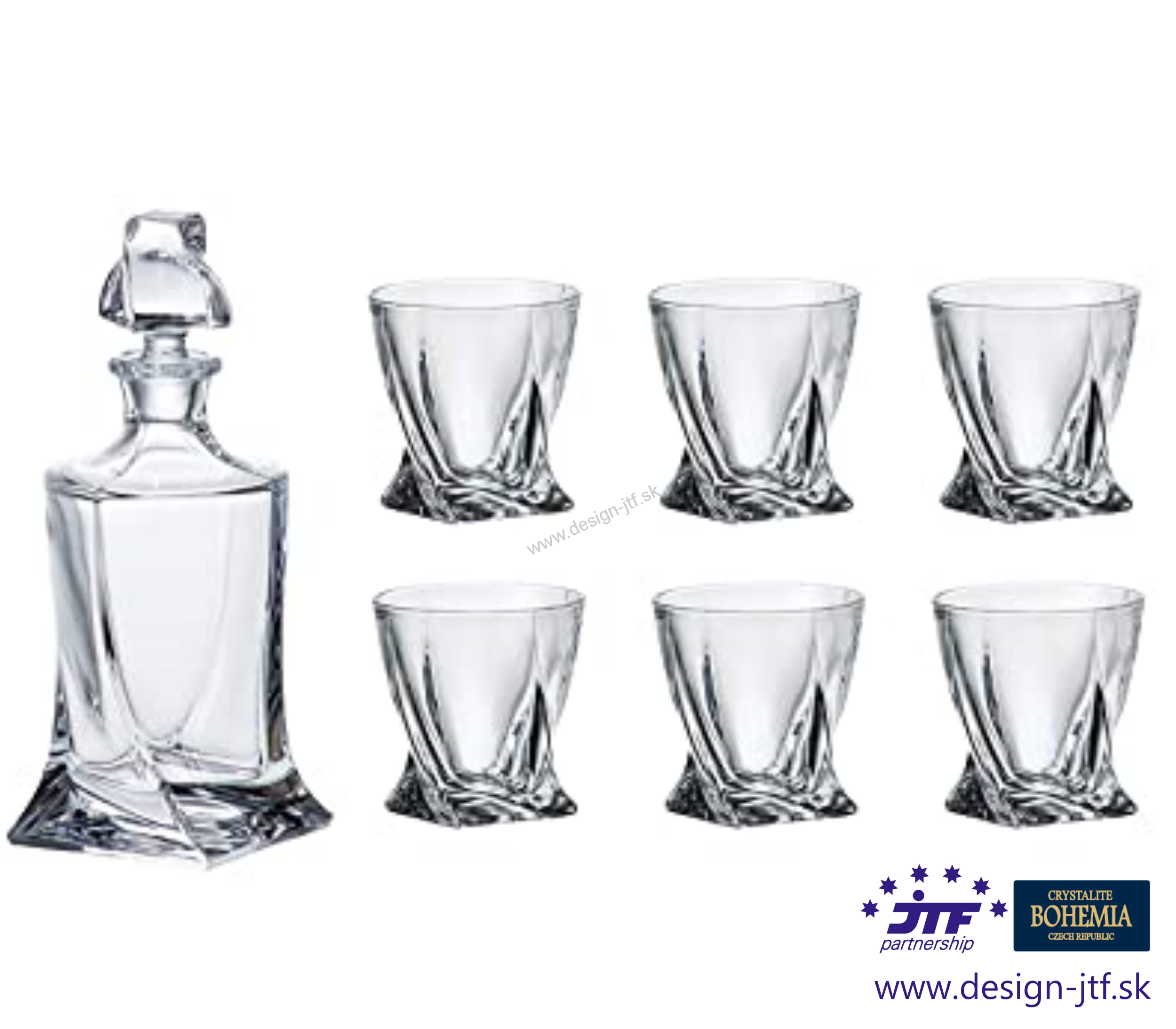 Quadro whisky set 1+6 