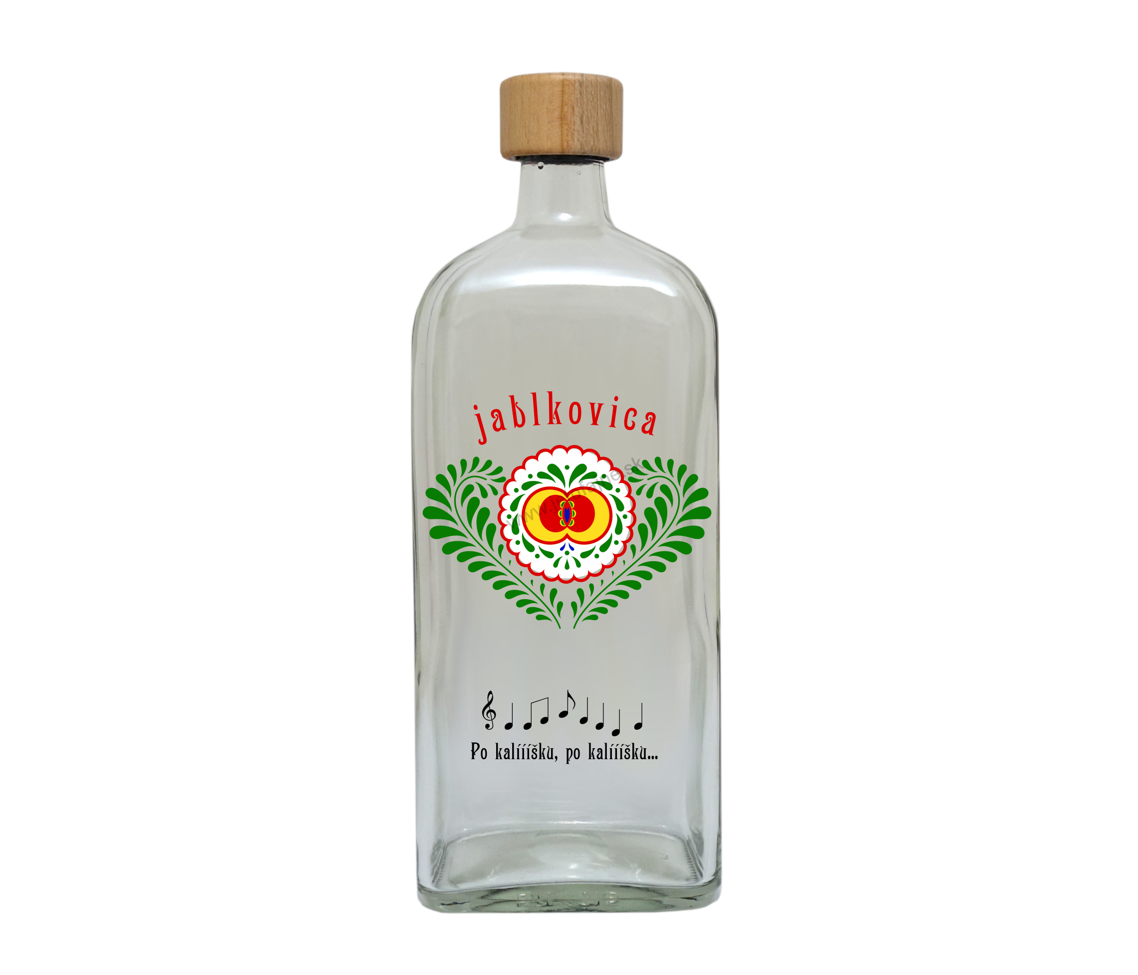 Fľaša 0,70 l JABLKOVICA veľká + Po kalíšku