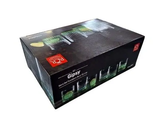Poháre na whisky DOF Gipsy GREEN 360 ml 6 ks