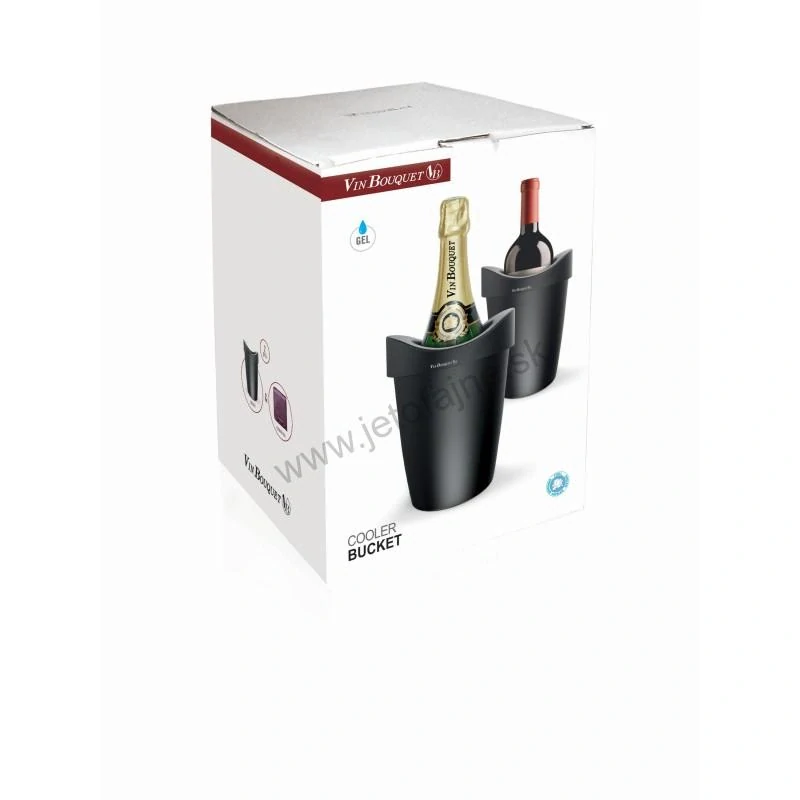 Chladič na víno a sekt čierny Deluxe