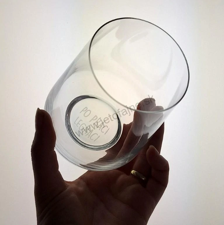 Pohár "Po práci legraci" pieskovanie LUME 500 ml
