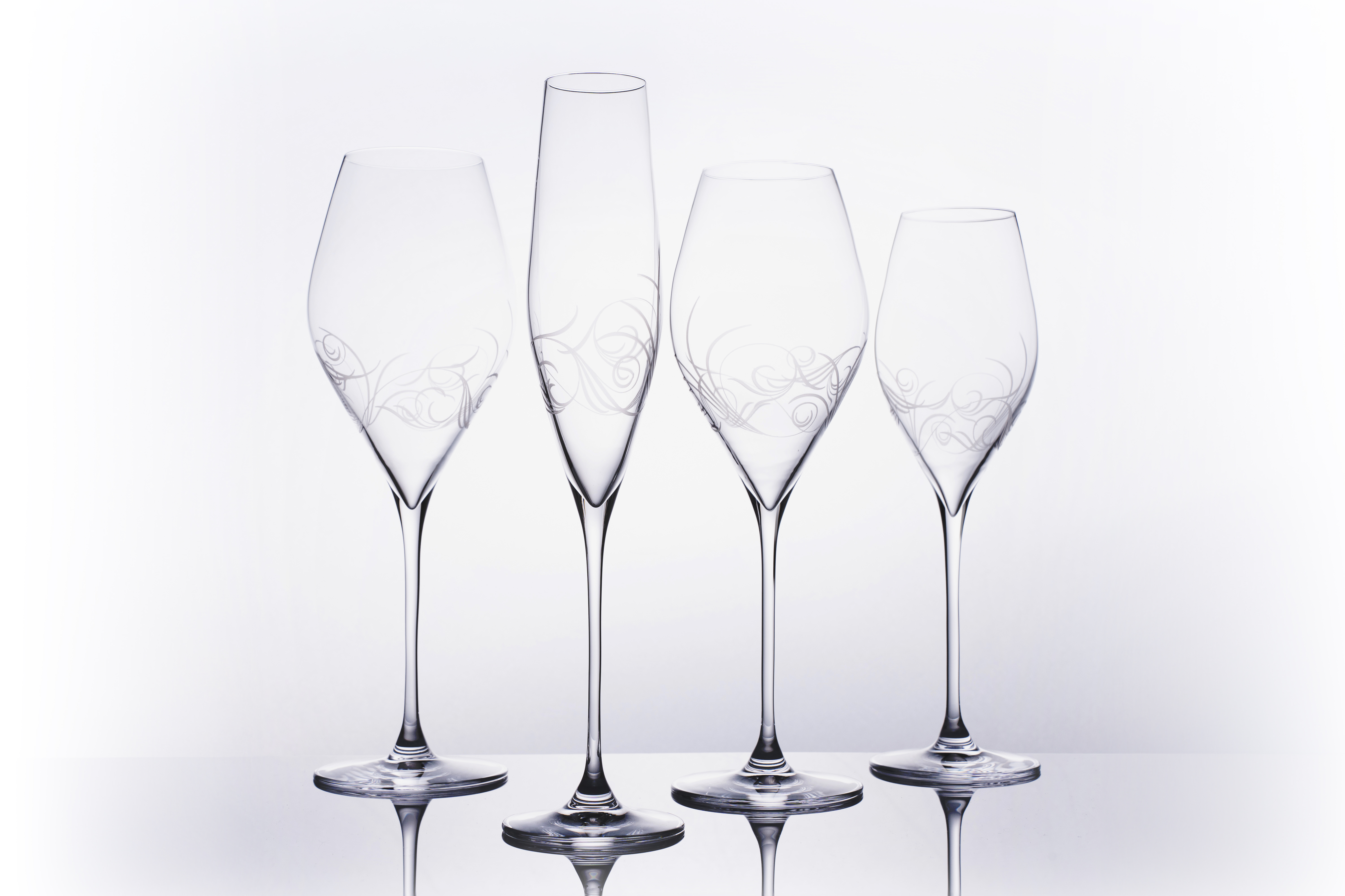 Poháre na prosecco MEADOW 320 ml 4 ks