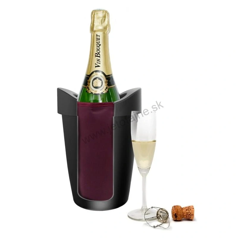 Chladič na víno a sekt čierny Deluxe