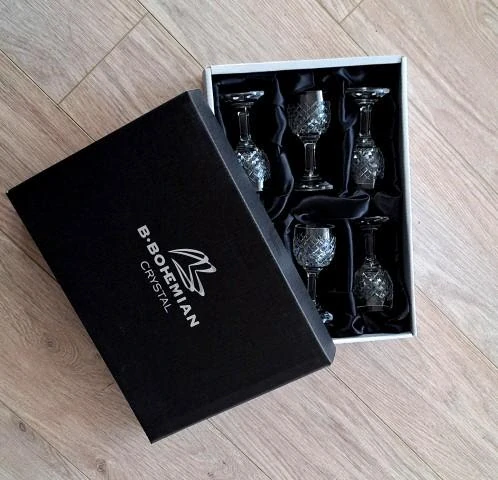 Brúsené poháre 20 ml PRICKLE set 6 ks